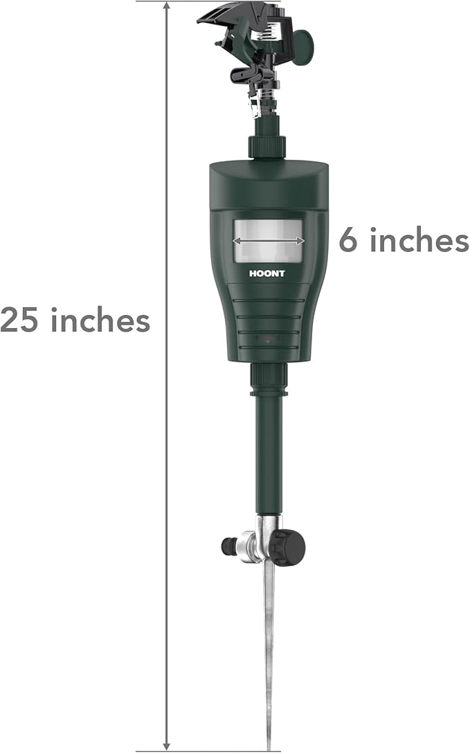Hoont Cat Repellent- Squirrel Deterrent- Motion Activated Sprinkler- Outdoor- Deer Repellent-Cat Deterrent-Skunk Repellent-Dog Repellent for Yard and Garden
