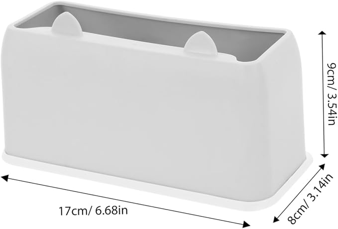 Cute Cat Shaped Litter Scoop Holder Mini Wastebasket for Cat Scoop Storage Easy Installation Durable Design Home Decor for Cat Lovers