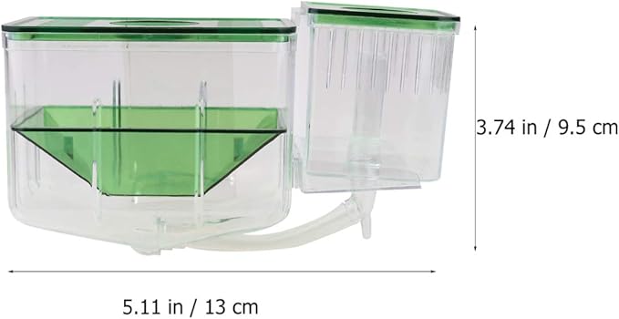 Self-Guided Isolation Box for Fish Breeding Transparent Hatching Tank for Aquariums Protects Juvenile Fish and Shrimp