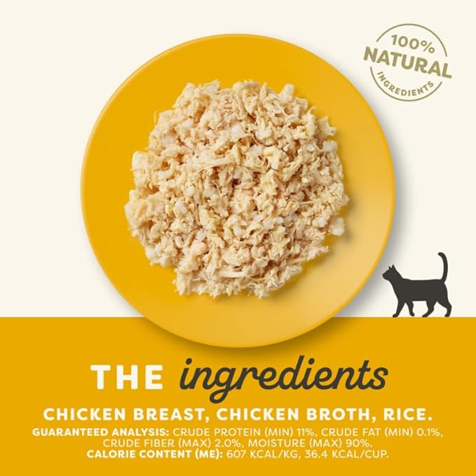 Applaws Natural Wet Cat Food in Broth, Limited and Natural Ingredients, High Protein with No Artificial Additives, Chicken Breast in Broth (10 x 2.12 oz Easy-Open Cups)