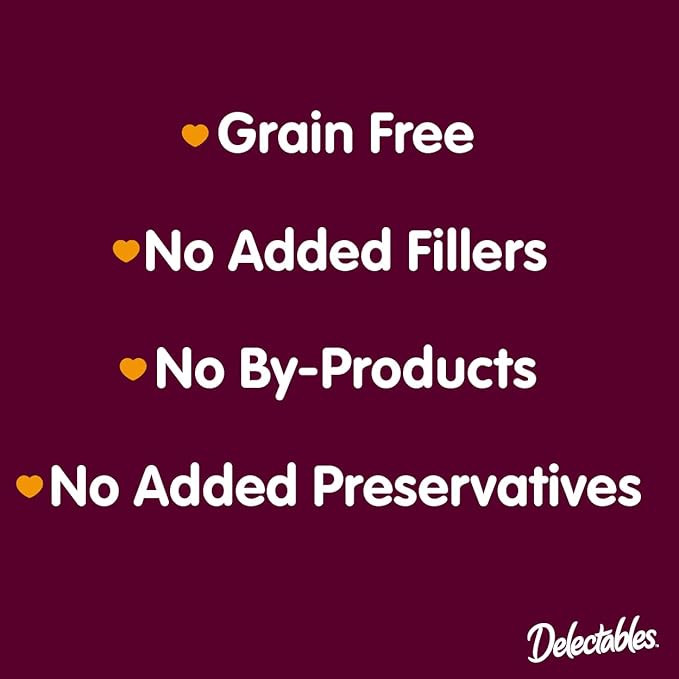 Hartz Delectables Bisque Lickable Cat Treats, Tuna & Chicken, 30 Count (Pack of 6)