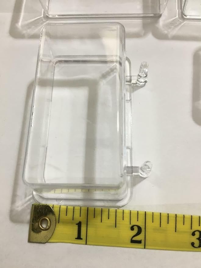 Bird Food Feeder Cup, Clear Acrylic, 3 oz Capacity, Cage Mountable,Set of 4 feeders, Size 3"x 1.5"