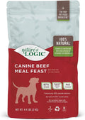 Nature's Logic Dry Dog Food - 100% Natural - No Synthetics - For All Ages, Sizes, Breeds - Free From Common Allergens, High Protein - Beef Meal Feast, 4.4lbs