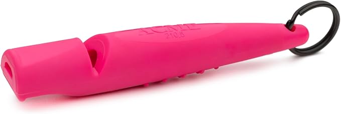 ACME Alpha 211.5 Professional Dog Training Whistle with Enhanced Ergonomic Grip. BPA-Free Plastic. 110 dBA. Long Range. Standardized Frequency. Weatherproof. Made in The UK (Day Glow Pink)