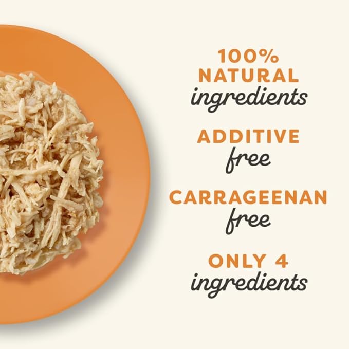 Applaws Natural Wet Cat Food in Broth, Limited and Natural Ingredients, High Protein with No Artificial Additives, Chicken Breast & Tuna in Broth (10 x 2.12 oz Easy-Open Cups)