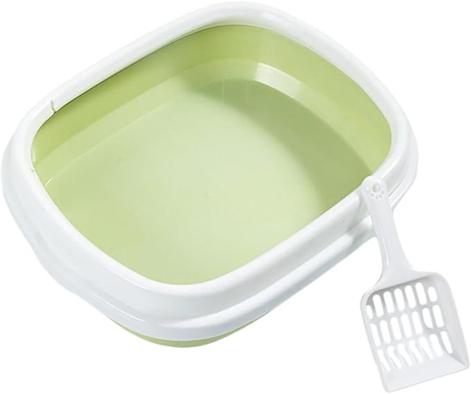 High Wall Cats Waste Container Odor Reducing Cats Litter Box Sifting Scoops for Outdoor Use Easyly Wash Ovals Litters Box
