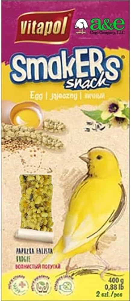 A&E Cage Co. Smakers Treat Sticks for Canaries in Egg Flavor