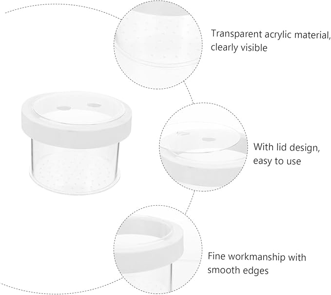 Mikikit Floating Aquarium Breeding Box Acrylic Fish Tank Isolator with Removable Cover Water Permeable Fish Separator and Adaptation