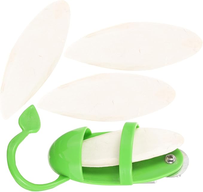 VANZACK 2sets Bird Feeding Watering Supplies Cuttlebone for Parakeet Budgie Food Snail Feeder Bird Bowl for Cage