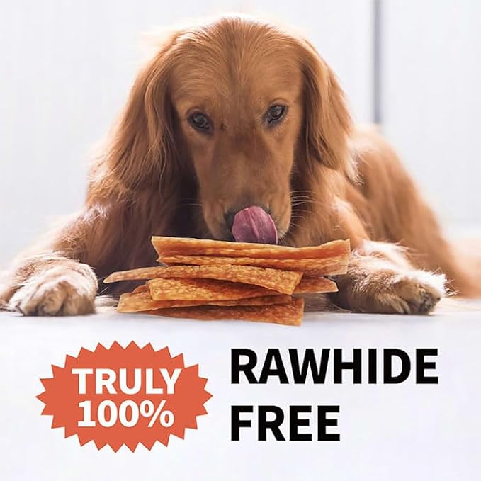 Chicken Dog Chew Chips, Puffed Human Grade Chicken Dog Treat, Rawhide Alternative, Easy to Digest 12pcs/Pack
