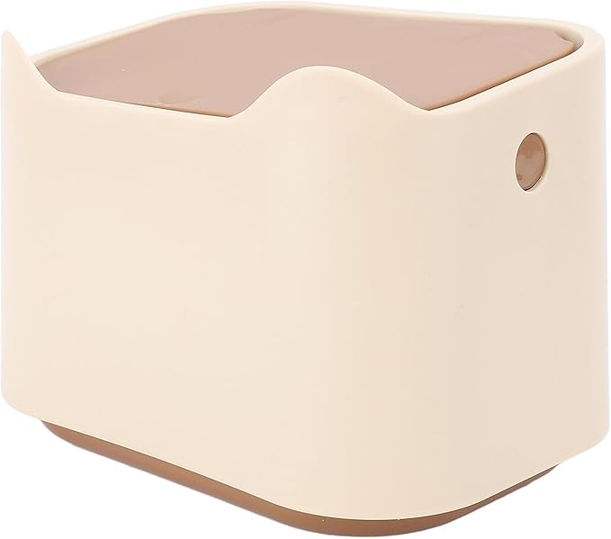 OdorResistant Cat Litter Trash Can with Press Lid Enclosed Design | Compact Multipurpose Cat Waste Garbage Can | Sturdy PP Material Ideal for Home Use