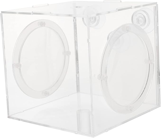 Happyyami Fish Isolation Box Design Incubator for Guppy Breeding Aquarium Tank Separator Cups for Easy Installation and Observation of Fish Fry Hatching