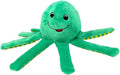 Spunky pup Clean Earth Plush Octopus | Made from 100% Recycled Water Bottles | Large, Green (7208)