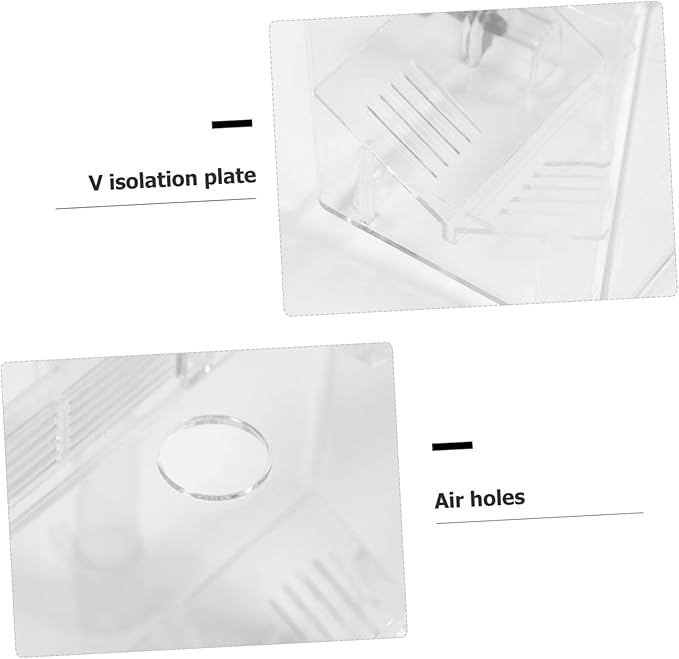 1pc Fish Tank Breeding Hatchery House Incubator Pneumatic Isolation Box for Aquarium Hanging Fish Breeder Box for Shrimp and Turtles Design for Observation