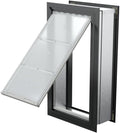 Endura Flap Pet Door for Walls in Black | Energy-Efficient Single Flap Design for Wall Installations | All-Weather Protection with All-Metal Telescoping Tunnel | Black, XL, Single Flap