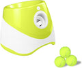 Automatic Dog Ball Launcher, Rechargeable Electric Pet Ball Thrower with One - Button Control, 3 Distance Settings & Soft Tennis Balls - Promotes Exercise Indoors & Outdoor (Light Green)