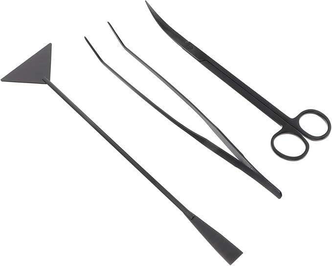 Happyyami 3pcs Set Fish Tank Cleaning Tool Aquarium Tools Kits Aquatic Plants Aquascaping Tools Aquarium Spatula Tool Water Plants Kit Water Plants Kit