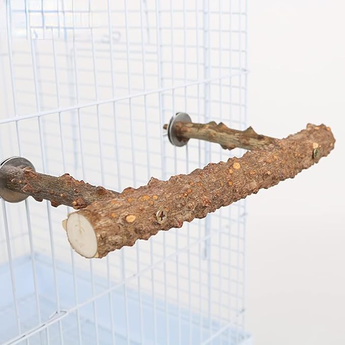 Natural Pepper Wood Bird Perches for Parrot - Wooden Bird Parrot Stand Branches Parakeet Cage Perch Accessories for Small Birds Budgies Cockatiels Conure Lovebirds