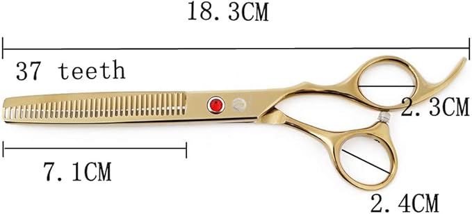 Purple Dragon 7.0 inch Rhinestone Decoration 3PCS Pet Grooming Scissors Dog Hair Cutting & Thinning Shears Set
