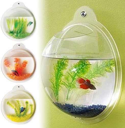 Fish Bubble - Deluxe Acrylic Wall Mounted Fish Tank w/Bonuses