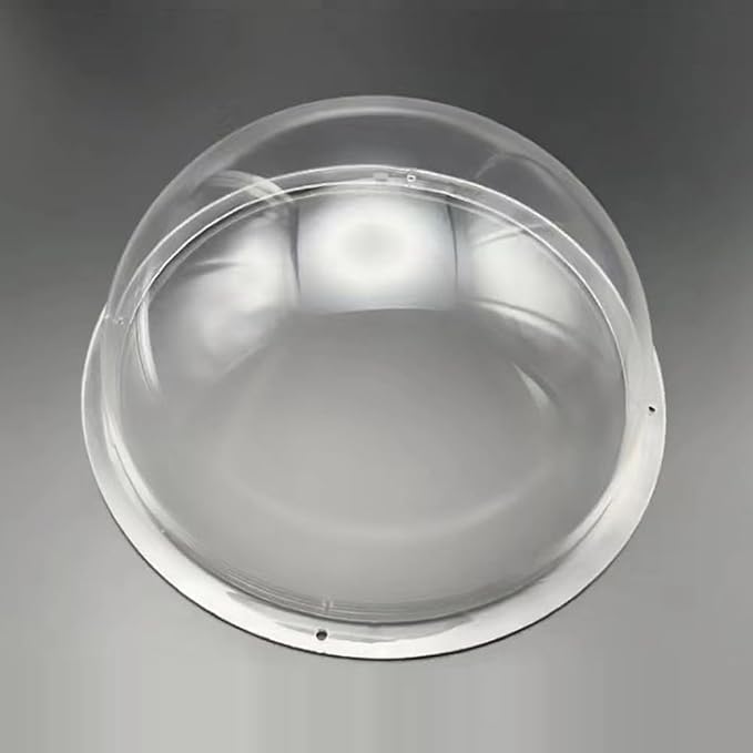 LOTOWELZON 5inch Acrylic Replacement Transparent Clear Camera Dome Cover Security Camera Housing Pet Dog Fence Window Skylight Window (ID130mm*H65mm/5.12 * 2.56in)