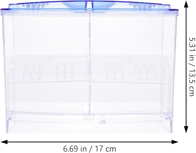 FRCOLOR Double Layer Fish Breeding Box Plastic Hatching Container with External Isolation Tank for Aquarium Fish Incubator Suitable and Aquatic Pets
