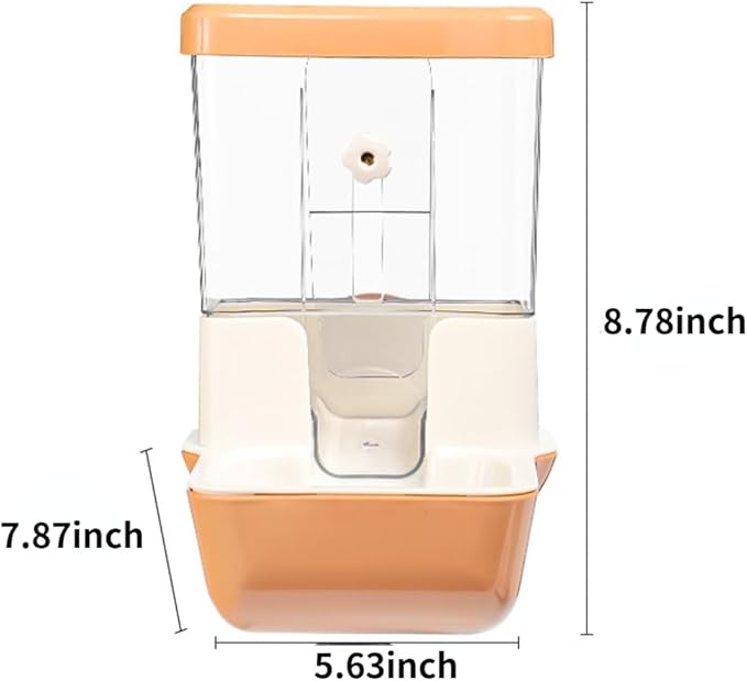 Automatic Bird Feeder, Slide Down Design, No Mess, Suitable for All Birds, Removable Tray for Easy Cleaning