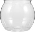 balacoo Transparent Fish Bowl Small Round Aquarium Plastic Fish Tank for Betta Goldfish Turtle Reptile Habitat Home Office Decor 6.49X6.49X5.31In