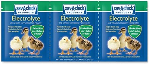 18 Piece Bundle - 9 Packets of Sav-A-Chick Electrolyte and Vitamin Plus 9 Packets of Sav-A-Chick Probiotic