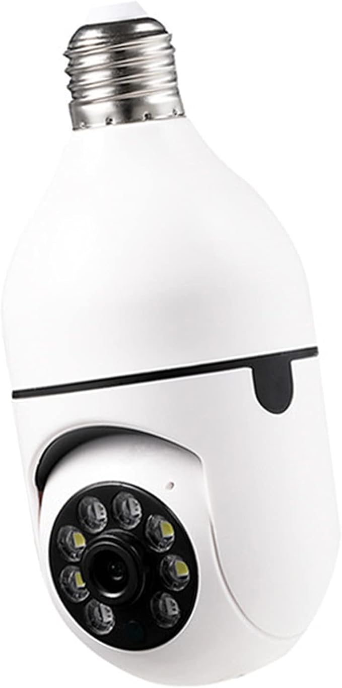 Home WiFi Camera Light Bulb IP Security Camera Wireless Night Network Surveillance Baby Monitor Dog Pet Camera Indoor 360 Eyes Night Vision Camera 1080P Home Security Camera/397