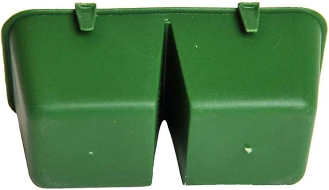 Bird Seed Food Feeding Cups Plastic Hanging Bowl for Poultry Parrot Pigeon Parakeet Budgie Cage (3.93inch-2 in 1)
