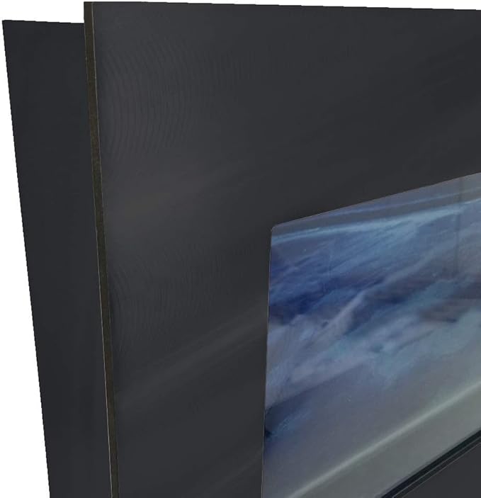 Aussie Aquariums 3.0 Wall Mounted Fish Tank Kit with LED Lighting, Built-in Filter System, Modern Space-Saving Design, Complete Accessories Set (Skyline, Black)