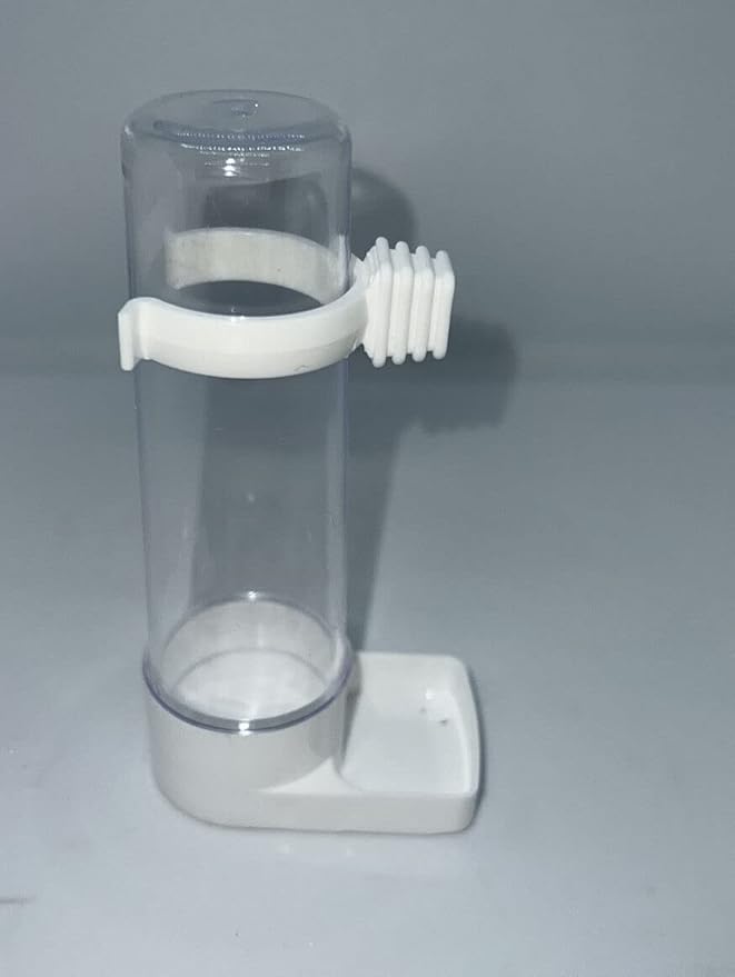 3 Pcs Bird Automatic Water Feeder Parakeet Budgie Aviary 4 oz 100 ml Tube Feeders Gravity Food Dispensers Set of 3 Parrot, Parrotlet, Small Pets Durable, Reusable, Bird Cage Feeders