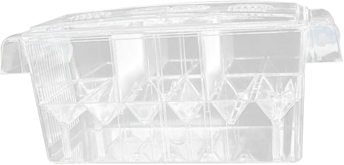 Sosoport Fish Tank Breeding Box Acrylic Aquarium Isolated Breeding Tank Incubator Hatching Box with Suction Cup for Freshwater and Saltwater Aquatic Pets