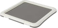 Amazon Basics Dog Training Pad Holder with Secured Latches, Extra Thick and Non-Slip Base, Recycled Plastic, 24 inch, Small, White and Charcoal