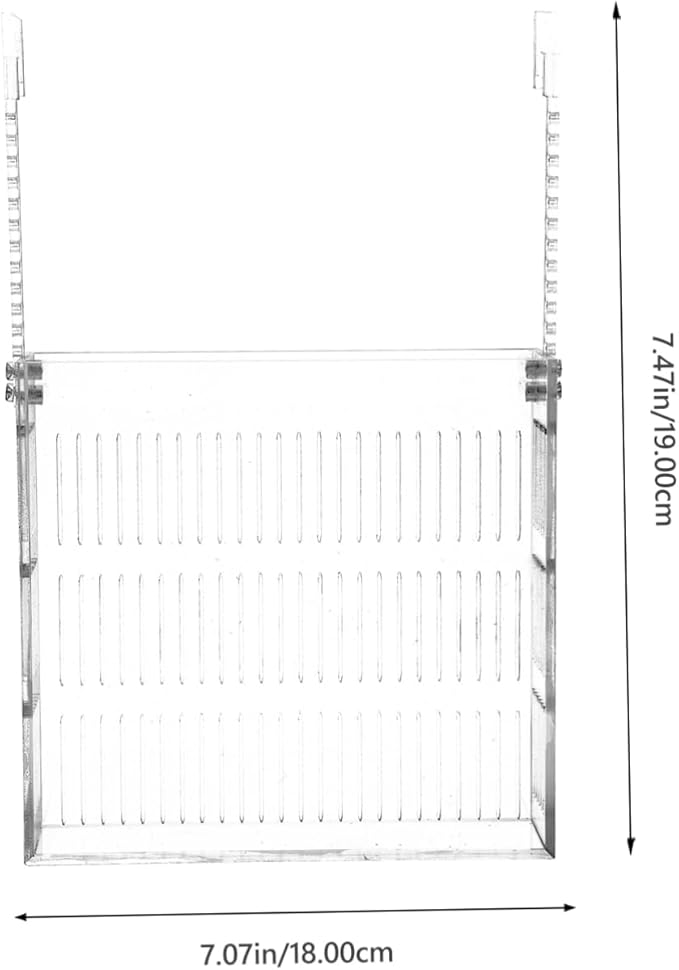 TOYANDONA Hanging Fish Breeding Tank with Isolation Design Durable Easy to Install Fish Hatching Box for Increased Survival Rate