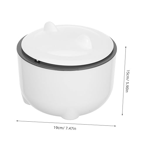 GALPADA 1set Sealed Cat Litter Waste Container with One-Button Operation Enclosed Design for Includes Trash Bags Stylish for Pet Owners