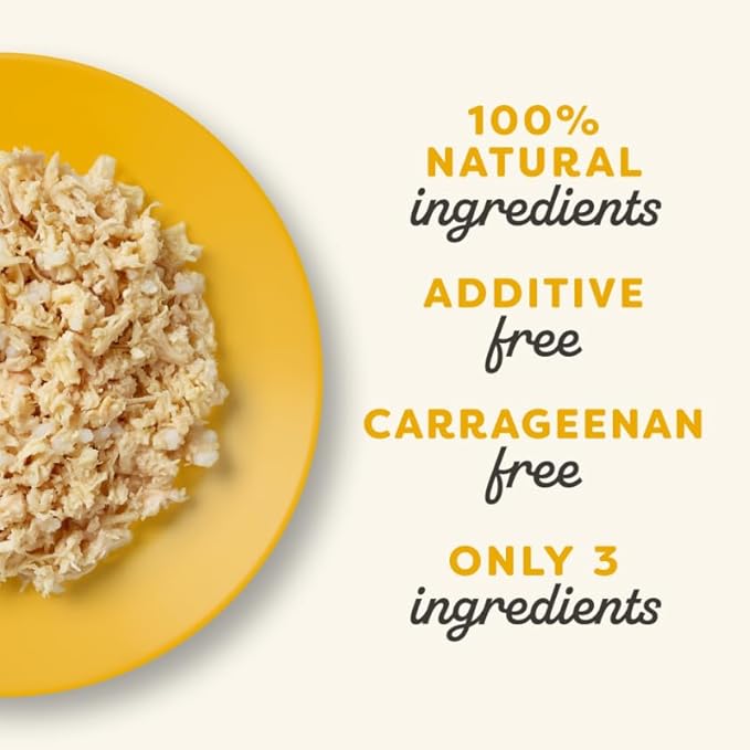 Applaws Natural Wet Cat Food in Broth, Limited and Natural Ingredients, High Protein with No Artificial Additives, Chicken Breast in Broth (10 x 2.12 oz Easy-Open Cups)