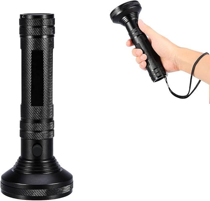Fdit Black Light Flashlight, 100 LED UV Blacklight, Pet Urine Detector with Sunglasses, Aluminum Alloy, 395nm