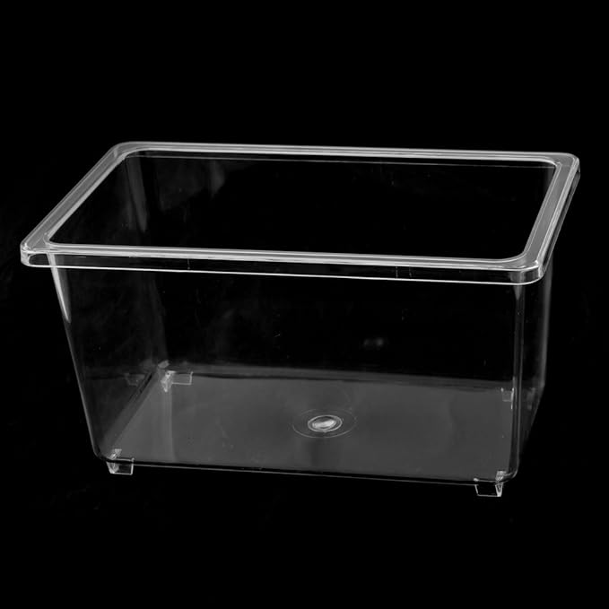 Plastic Rectangle Design Aquarium Betta Fish Tank Pet Feed Box Pink (id: f4a c14 f9e f7c a4a