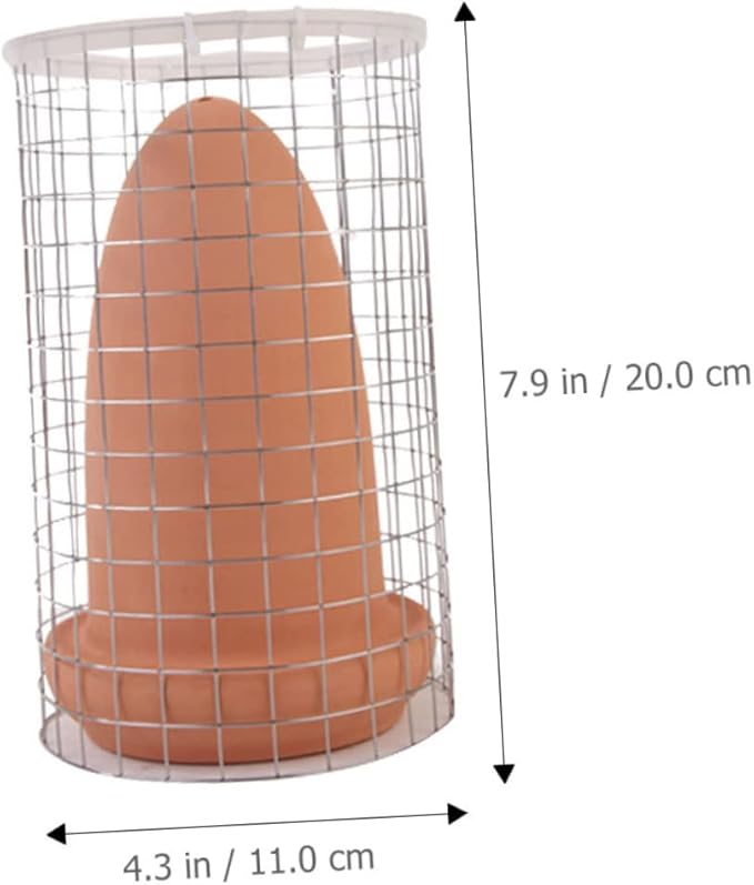 Fish Breeding Cone Pottery Spawning Barrel with Divider Net for Fresh and Saltwater Tanks Smooth Edges Egg Laying Ornament to Enhance Reproductive Rate and Create Natural Habitat