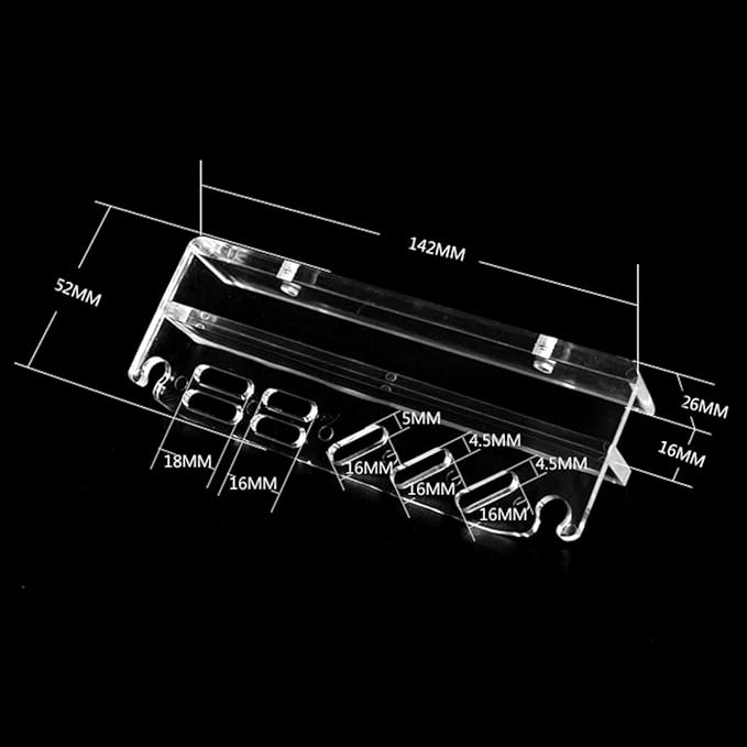 Acrylic Aquarium Fish Tank Aquatic Water Plants Pruning Tools Holder Rack For Tweezers Scissors