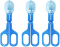 Ximimark 3 pcs Classic Aquarium Litter Blue Clear Reptile Poop Clamp Tool Kit New