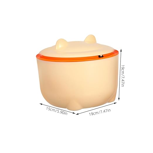 Milisten 1set Cartoon Desktop Trash Can for Pet Litter Portable Waste Bin with Lid Reusable Design for Home Office Bathroom Use Includes Garbage Bags