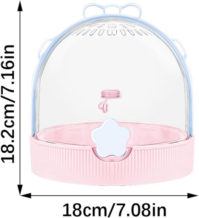 Breathable Outdoor Bird Carrier with Detachable Floor Grids Spacious Interior & Attached Water Bottle Ventilated Bird House for Travel