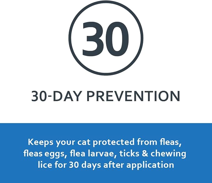 Sentry Fiproguard for Cats, Flea and Tick Prevention for Cats, 1.5 lbs and Over, 6 Month Supply