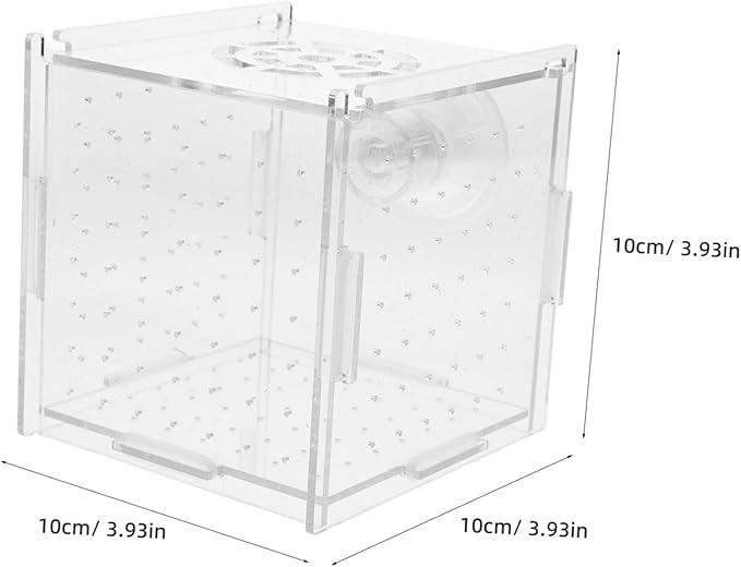 Milisten Breeder Box for Fish Tank Transparent Acrylic Isolation Box Aquarium Fish Breeding Trap
