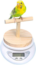 OMEM Accurate & Durable Parrot Special Scale Bird High Accuracy Scale with Wood Platform, Ideal for Monitoring Birds' Health