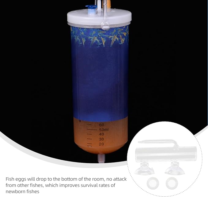 1 Set Fish Tank Incubator Glass Containers Fishing Tumbler Glass Aquarium Shrimp Breeding Box Fish Container Transparent High Borosilicate Glass Crystal Shrimp Fish Eggs