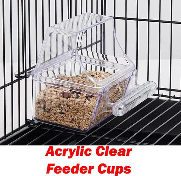 36" Portable Bird Cage for Quaker Indian Ring Neck Small Parrots Cockatiels Sun Parakeets Green Cheek Conures Finches Canary Budgies Lovebirds Parrotlets Medium Size Travel Bird Cage